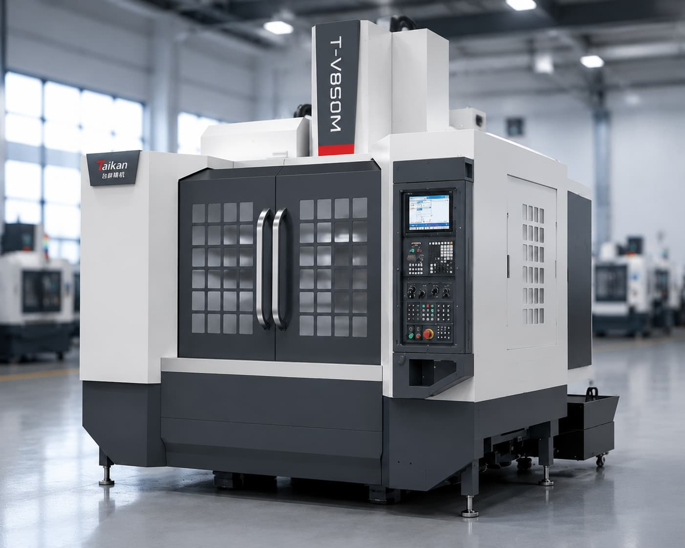 vertical machining center diagram